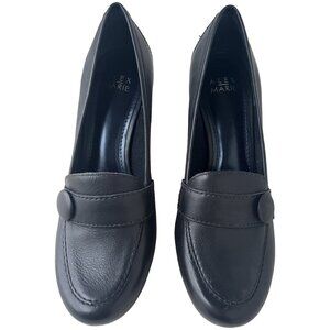 Alex Marie Leather Block Heel Loafers – Marine Navy – Women’s 8.5 – NWT